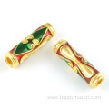 Gold Color Drop Oil Zinc Alloy Charm Beads